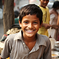 A community member reached through local support